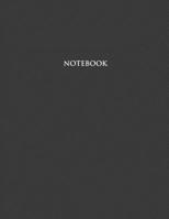 Notebook: Hand Writing Notebook - Large (8.5 x 11 inches) - 110 Numbered Pages - Black Softcover 1651935297 Book Cover