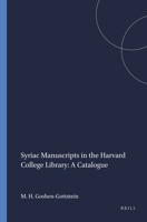 Syriac Manuscripts: A Catalog (Harvard Semitic Studies) 0891301895 Book Cover