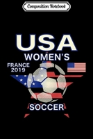 Composition Notebook: Women Soccer USA Flag Journal/Notebook Blank Lined Ruled 6x9 100 Pages 1700984764 Book Cover