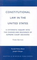 Constitutional Law in the United States 1572920912 Book Cover