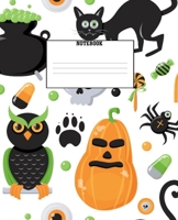 NoteBook: 7.5" x 9.25", 120 College Ruled Pages, Spooky Halloween Themed Cover With Matte Finish For All Ages Kids And Adults 1697210589 Book Cover