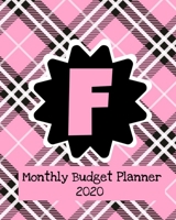 Monthly Budget Planner 2020: Income & Expenses Tracker 1707988927 Book Cover