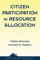 Citizen Participation In Resource Allocation 0813368243 Book Cover