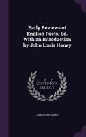 Early Reviews of English Poets 9354547818 Book Cover