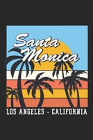 Santa Monica Los Angeles California: Christmas lined journal for men and women gift which is 6x9 with 120 pages. 1705876552 Book Cover