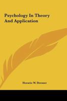 Psychology In Theory And Application 1162780355 Book Cover