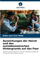 Auswirkungen der Heirat und des sozioökonomischen Hintergrunds auf das Paar (German Edition) 6208561418 Book Cover