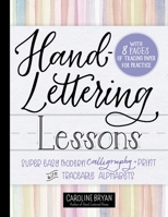 Hand-Lettering Lessons: Super Easy Modern Calligraphy + Print with Traceable Alphabets 1250271304 Book Cover