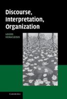 Discourse, Interpretation, Organization 0521181429 Book Cover