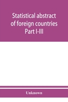 Statistical abstract of foreign countries. Part I-III. Statistics of foreign commerce. October, 1909 9353950805 Book Cover