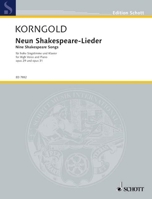 Korngold: Shakespeare Songs, Opp. 29 & 31 3795797357 Book Cover