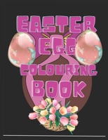 Easter egg colouring book: Happy Easter colouring book B08X84J7GS Book Cover