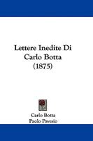 Lettere Inedite Di Carlo Botta 1104140713 Book Cover