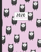 2020 Monthly & Weekly Planner: Cute cartoon owl Scandi art themed diary planner. Jan - December 2020. Feature packed with goal and habit tracking, contacts, year in pixels and timetable/schedule pages 1676683585 Book Cover