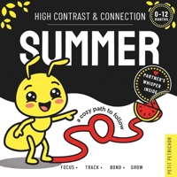 High Contrast & Connection Summer: Visual Stimulation Book for Infants | Focus Tracking, Tummy Time & Parent-Baby Connection (High Contrast Baby Book for Newborns 0–12 Months) B0H2QR391F Book Cover