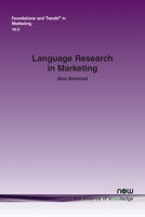 Language Research in Marketing (Foundations and Trends 1680839667 Book Cover