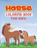 Horse Coloring Book For Kids: Awesome Horse Coloring Book For Kids Age 8-12 B0939M9NNK Book Cover
