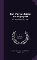 Earl Warren's friend and biographer: oral history transcript / 1976 1378079213 Book Cover