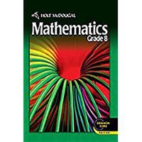 Holt McDougal Mathematics: Student Edition Grade 8 2012 0547647190 Book Cover