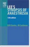 Lee's Synopsis of Anaesthesia 0723606218 Book Cover
