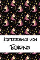Kritzelbuch von Bjarne: Kritzel- und Malbuch mit leeren Seiten f�r deinen personalisierten Vornamen 1077630204 Book Cover
