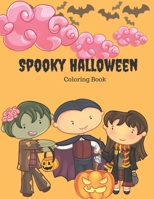 Spooky Halloween Coloring Book: A coloring book for kids age 4-12 1695441540 Book Cover