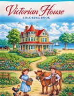 Victorian House Coloring Book: An Adult Coloring Book with Beautiful Houses, Cozy Cabins, Luxurious Mansions, Country Homes, and More! B092XJP3ZD Book Cover