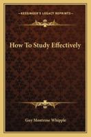 How To Study Effectively... 1628451890 Book Cover