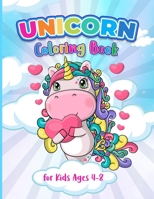 unicorn coloring book: cute Unicorn designs for boys and girls for Kids Ages 4-8 B091793MWN Book Cover