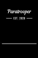 Paratrooper EST. 2020: Blank Lined Notebook Journal 169350717X Book Cover