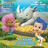 A Friend at the Zoo/Un amigo en el zoologico (Bubble Guppies) 0449813894 Book Cover