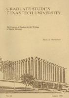Presence of Faulkner in the Writings of Garcia Marquez (Graduate Studies (Texas Tech University)) 0896720802 Book Cover