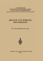 Biologie Und Wirkung Der Fermente 354001683X Book Cover