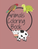 Animals Coloring Book: FUN FACTS COLORING BOOK FOR KIDS: With this coloring book for kids you will be able to learn fun facts of more than 20 different animals while you color as well. B08B33TVSK Book Cover