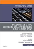 Degenerative Spinal Deformity: Creating Lordosis in the Lumbar Spine, an Issue of Neurosurgery Clinics of North America, Volume 29-3 0323641075 Book Cover