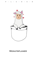 Lama in Tasche Monatsplaner: Monatsübersicht (Termine, Ziele, Notizen, Wochenplan) für Lama und Alpaka Liebhaber und Freunde (German Edition) 1659636728 Book Cover