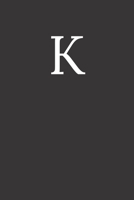Buchstabe K Notizbuch: A5 Notizbuch Kariert 120 Seiten | Notizblock | Tagebuch | Terminplaner | Schreibheft für Notizen 6x9 (German Edition) 1691464147 Book Cover