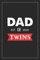 Dad Of Twins Est 2020: Notebook Mother And Child, Line Journal, Line Notebook Journal For Pregnancy Gift. 6 x 9 Inch 110 Pages With Awesome Interior Paperback. 1698937512 Book Cover