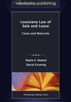 Louisiana Law of Sale and Lease 1600421482 Book Cover