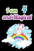 I am 7 and Magical: Unicorn Journal Notebook for Birthday Girls ! Unicorn Journal or Unicorn blank Notbook 1660485096 Book Cover