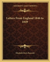 Letters from England 1438536216 Book Cover