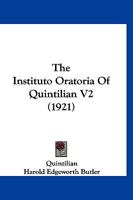 The Instituto Oratoria Of Quintilian V2 1166335208 Book Cover