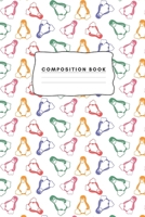 Composition book: Penguin Gifts for men and women Lined notebook/journal/composition book 1671232720 Book Cover