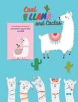 Cool Llama and Cactus: "MANDALA PEACE" Coloring Book for Adults, Activity Book, Large 8.5"x11", Ability to Relax, Brain Experiences Relief, Lower Stress Level B08N3M25CW Book Cover
