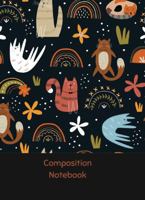 Composition Notebook: Boho Cats 1959053612 Book Cover