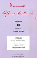 Documents Stephane Mallarme - Nouvelle Serie II (French Edition) 2707801984 Book Cover