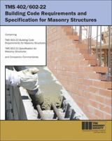 TMS 402/602-22 Building Code Requirements and Specification for Masonry Structures 1929081650 Book Cover