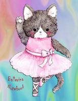 Kitten Ballerina Notebook: 8.5x11 inches 130 lined pages 1096065754 Book Cover