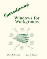 Introducing Windows for Workgroups 0877092176 Book Cover