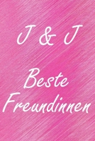 J & J. Beste Freundinnen: BFF personalisiertes Notizbuch mit den Anfangsbuchstaben der besten Freundinnen. Pers�nliches Tagebuch / Schreibheft / Logbuch / Planer / Vokabelheft / Notizen - 6 x 9 Zoll ( 1673944833 Book Cover
